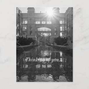 Coronado Sunburst Grayscale Thinking Of You Postcard