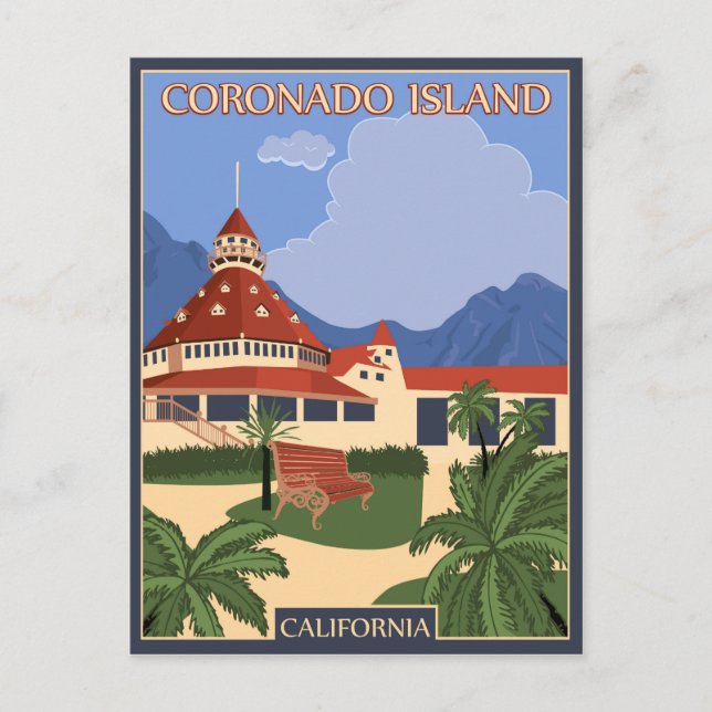 Coronado tropic island, California Postcard (Front)