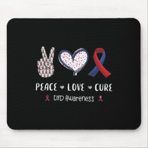 Coronary Heart Disease Ribbon Chd Awareness Month Mouse Mat