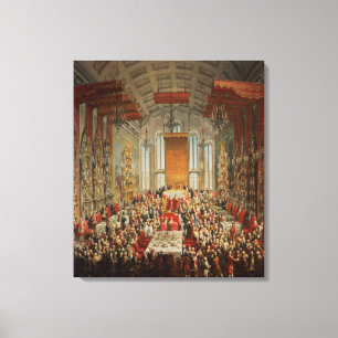 Coronation Banquet of Joseph II in Frankfurt Canvas Print
