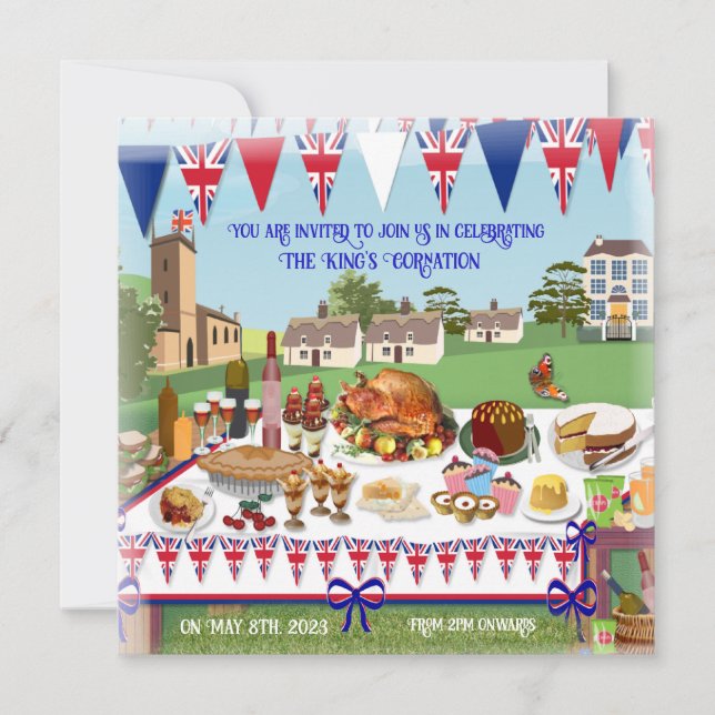 Coronation Celebration Lunch Invitation (Front)