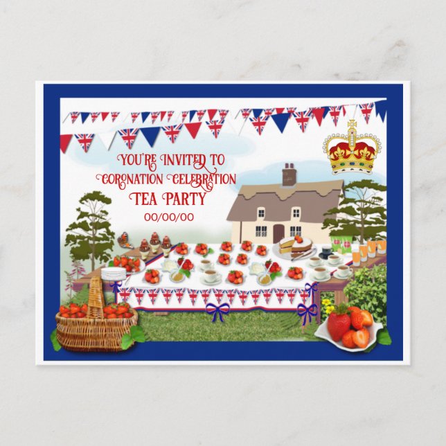  Coronation Celebration Party Invitation   (Front)