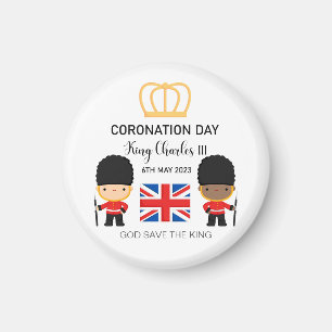 Coronation day 2023 King Charles III Personalised  Magnet
