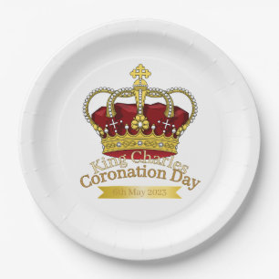 Coronation Day Crown Paper Plates