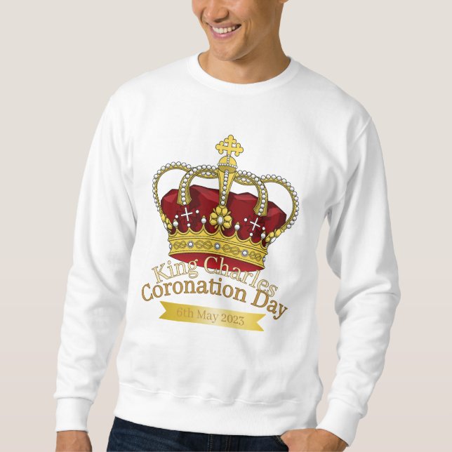 Coronation Day Crown T-Shirt Sweatshirt (Front)
