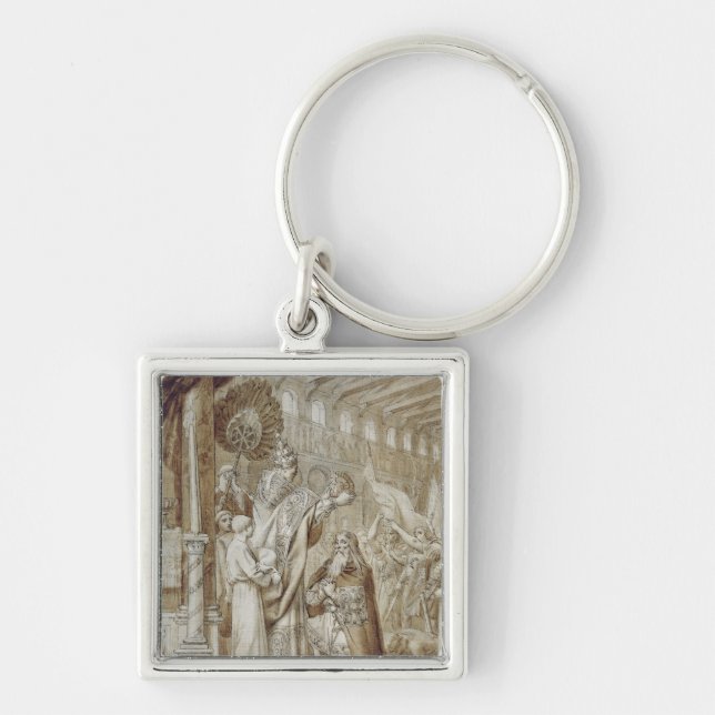 Coronation of Charlemagne Key Ring (Front)