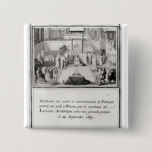 Coronation of Francis II 15 Cm Square Badge (Front)