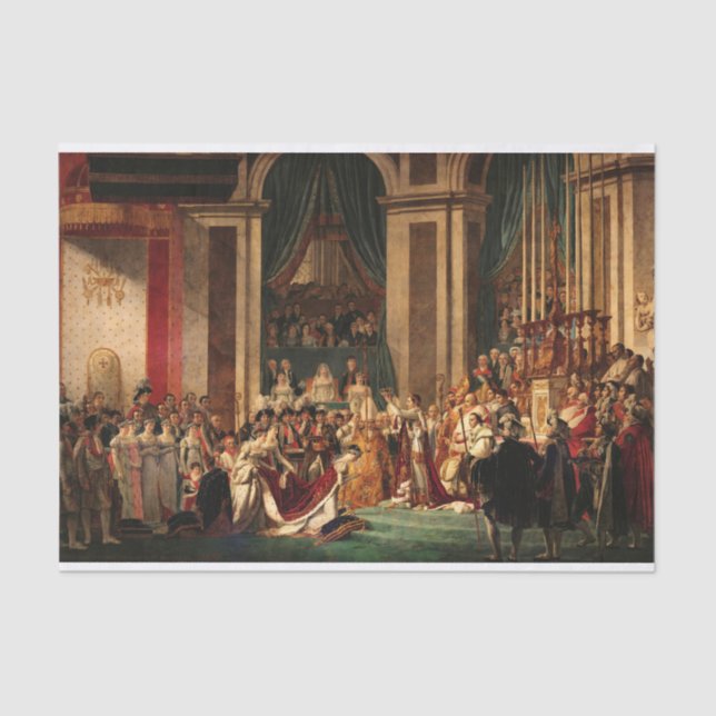 Coronation of Napoleon and Crowning of Josephine Tissue Paper (Front)