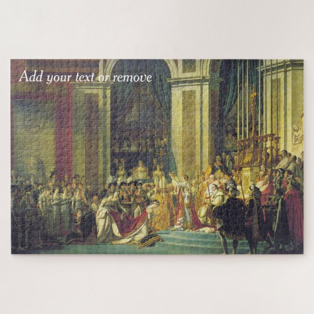 "Coronation of Napoleon", Notre Dame, Paris, 1806, Jigsaw Puzzle (Horizontal)