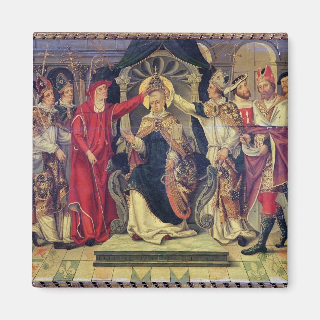 Coronation of Pope Celestine V  in August 1294 Magnet (Front)