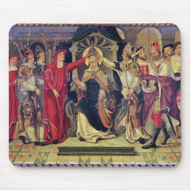 Coronation of Pope Celestine V  in August 1294 Mouse Mat (Front)