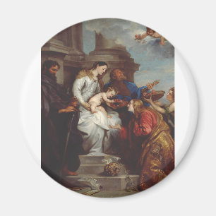 Coronation of SaiCornt Rosalia by Anthony van Dyck Magnet