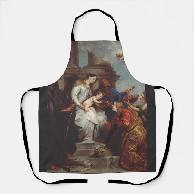 Coronation of Saint Rosalia by Anthony van Dyck Apron (Front)