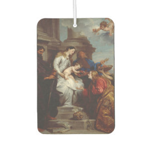 Coronation of Saint Rosalia by Anthony van Dyck Car Air Freshener