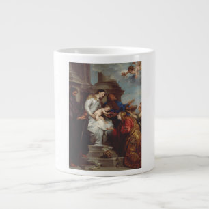 Coronation of Saint Rosalia by Anthony van Dyck Large Coffee Mug