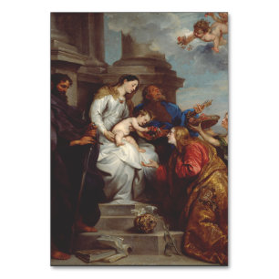 Coronation of Saint Rosalia by Anthony van Dyck Table Number