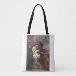 Coronation of Saint Rosalia by Anthony van Dyck Tote Bag