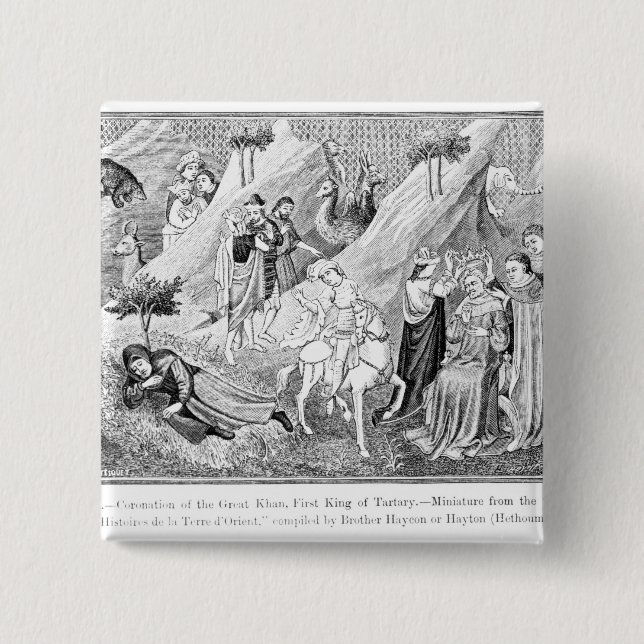 Coronation of the Great Khan 15 Cm Square Badge (Front)