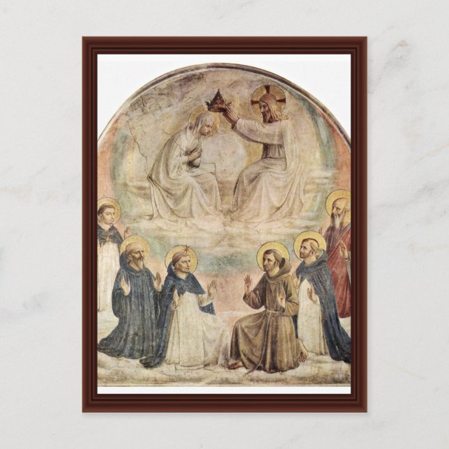 Coronation Of The Virgin By Fra Angelico Postcard (Front)