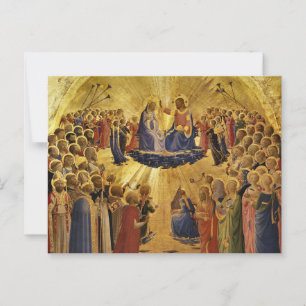 Coronation of the Virgin by Fra Angelico Postcard
