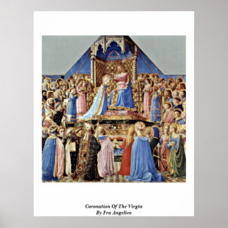 Coronation Of The Virgin By Fra Angelico Poster