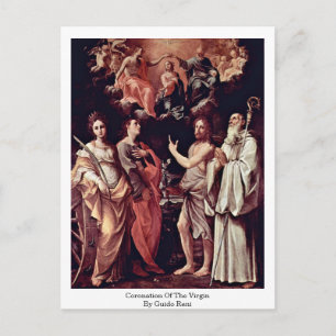 Coronation Of The Virgin By Guido Reni Postcard