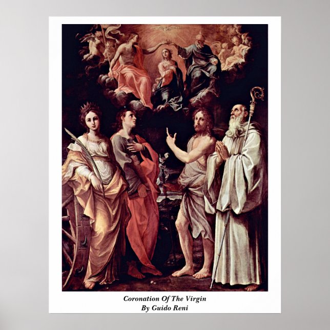 Coronation Of The Virgin By Guido Reni Poster (Front)