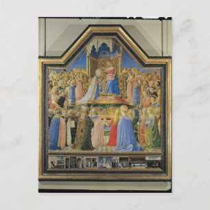 Coronation of the Virgin, c.1430-32 Postcard