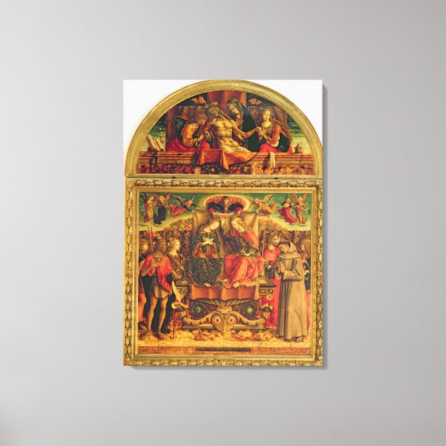 Coronation of the Virgin Canvas Print (Front)