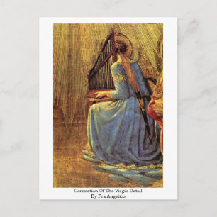 Coronation Of The Virgin Detail By Fra Angelico Postcard
