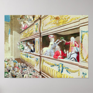 Coronation of Voltaire at the Theater Francais Poster