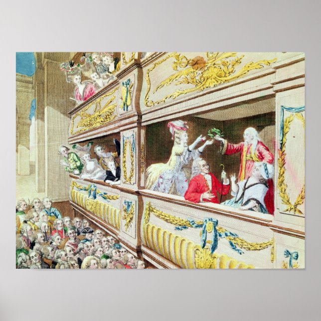 Coronation of Voltaire at the Theater Francais Poster (Front)