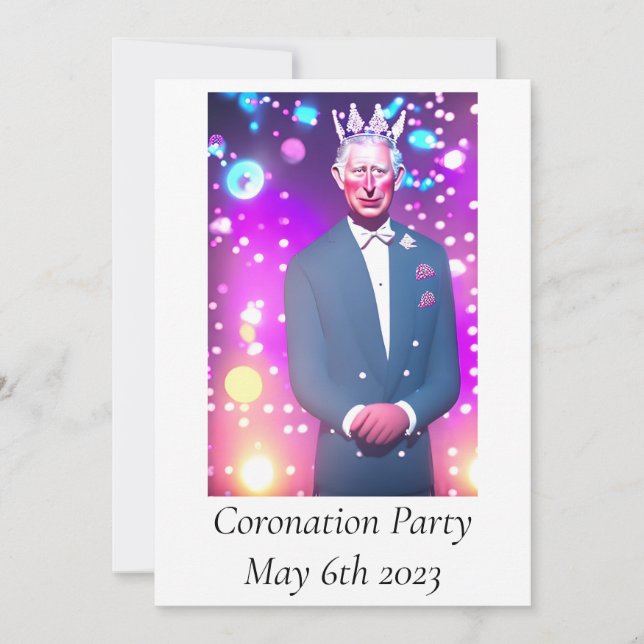 Coronation Party Invitation (Front)