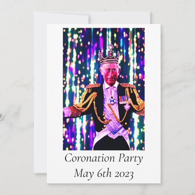 Coronation Party Invitation (Front)