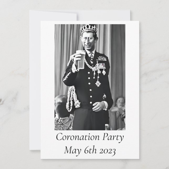 Coronation Party Invitation (Front)