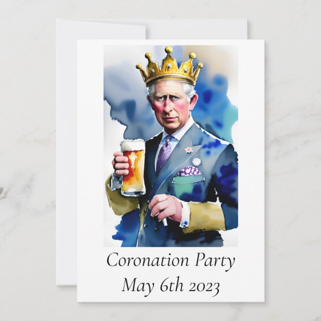 Coronation Party Invitation (Front)
