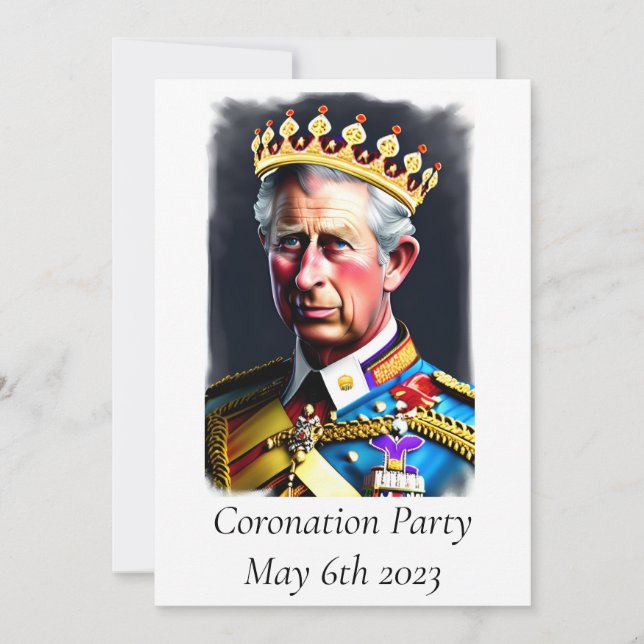 Coronation Party Invitation (Front)