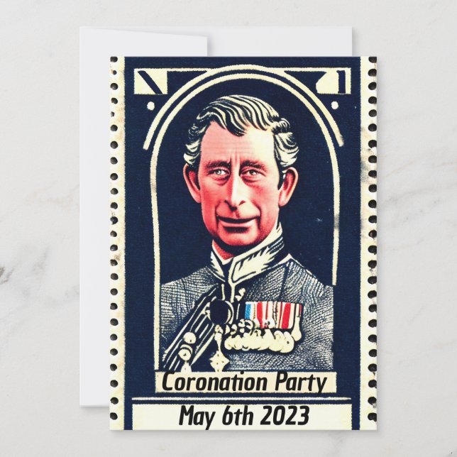 Coronation Party Invitation (Front)