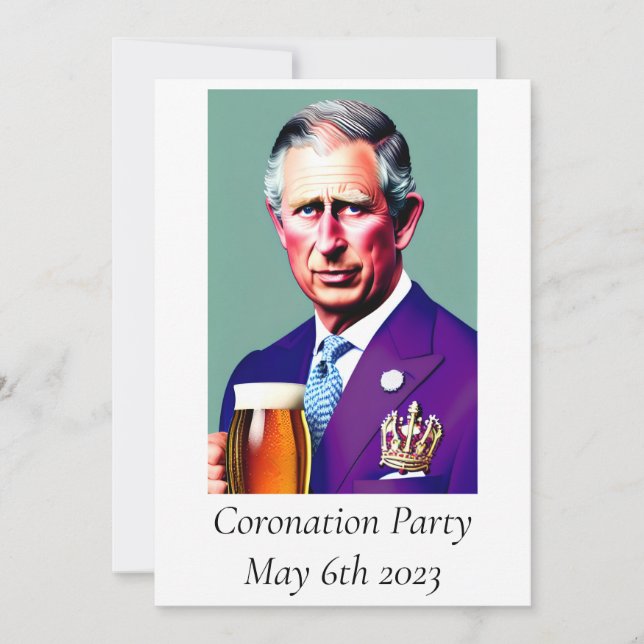 Coronation Party Invitation (Front)
