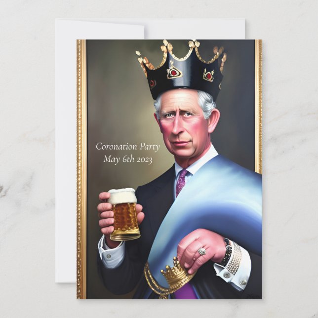 Coronation Party Invitation (Front)