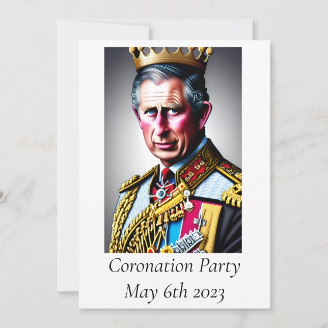 Coronation Party Invitation (Front)