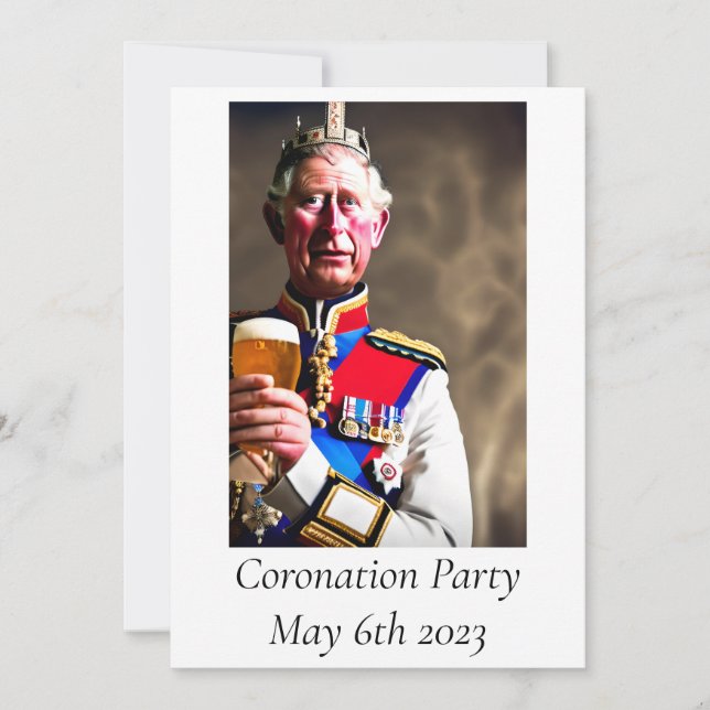 Coronation Party Invitation (Front)