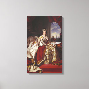 Coronation Portrait of Queen Victoria Canvas Print