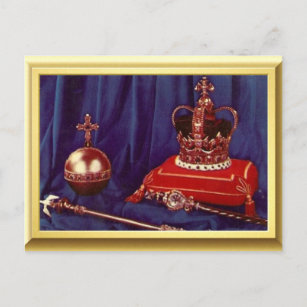 Coronation regalia of Queen Elizabeth II Postcard