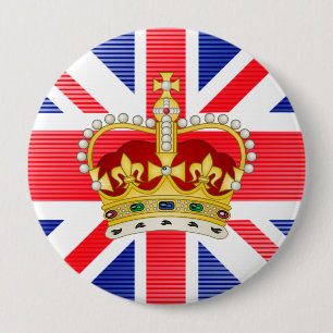 Coronation souvenir of King Charles III 10 Cm Round Badge