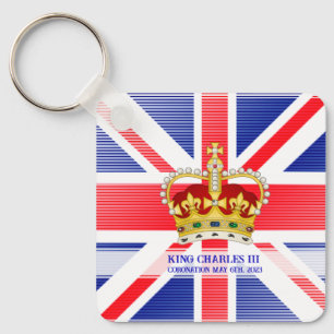 Coronation souvenir of King Charles III   Key Ring