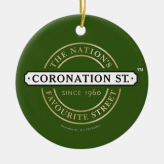 Coronation Street - Logo Ceramic Tree Decoration