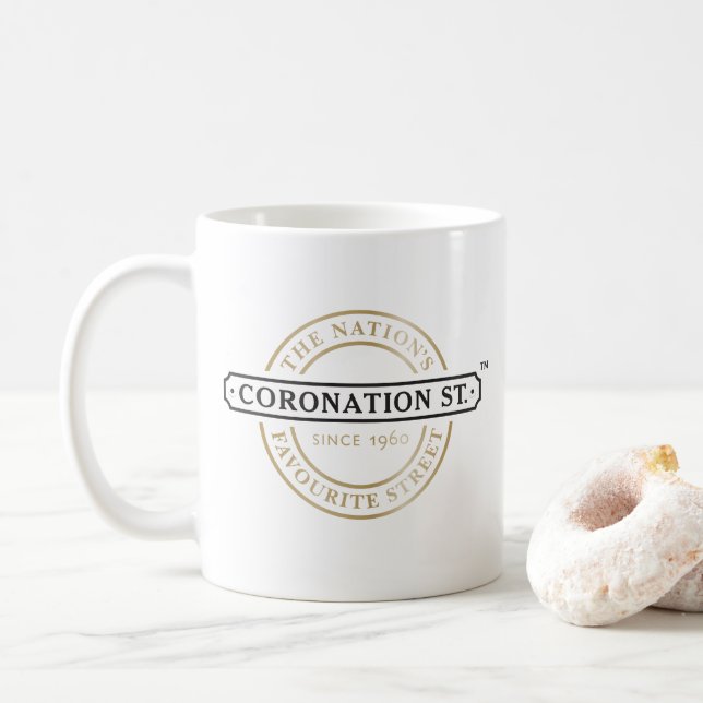 Coronation Street - Logo Coffee Mug (With Donut)