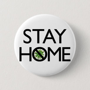 Coronavirus awareness design 6 cm round badge