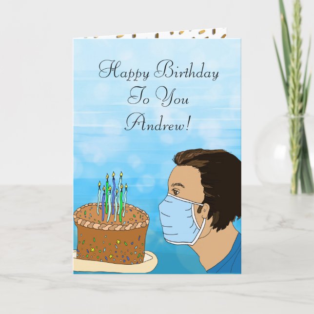 Coronavirus Birthday Wishes Card (Front)